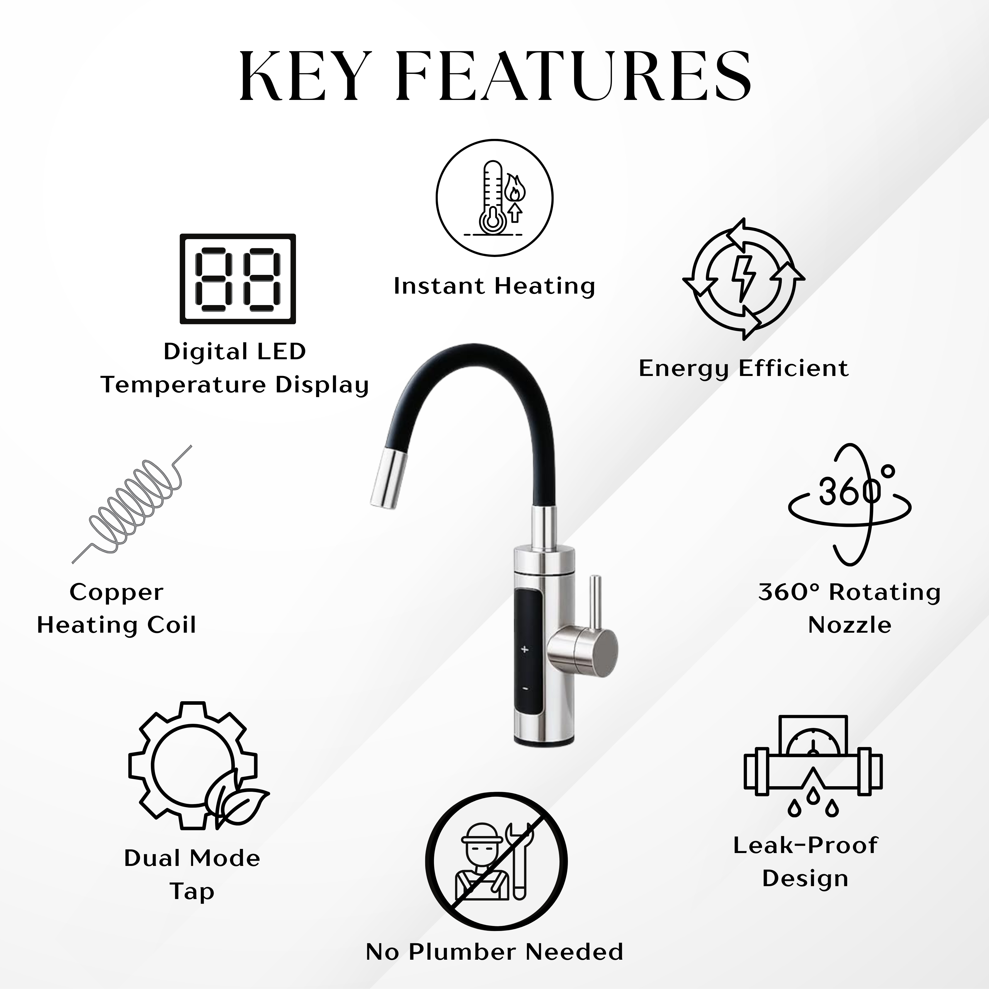 Fast Heating Electric Hot Water Faucet