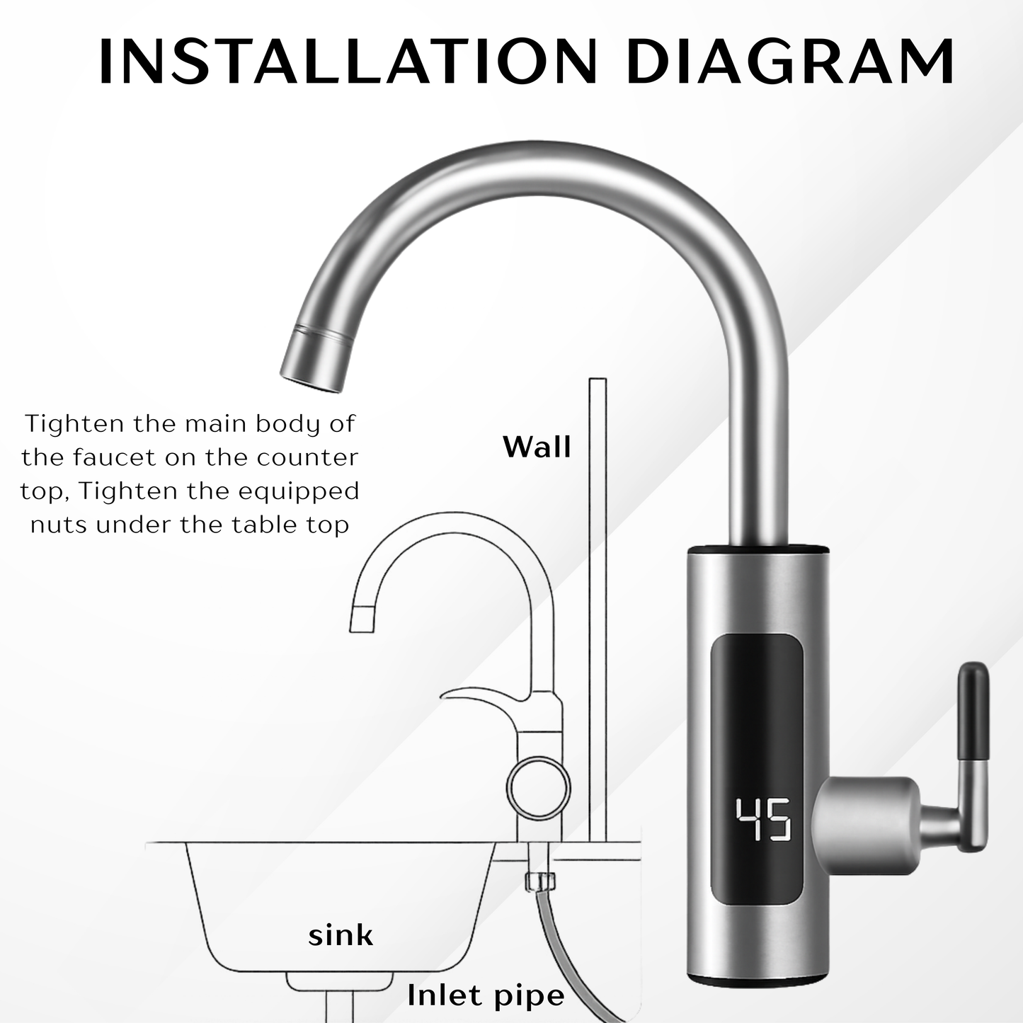 Fast Heating Electric Hot Water Faucet